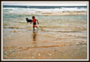 Voir le détail de cette oeuvre: L'enfant à la plage
